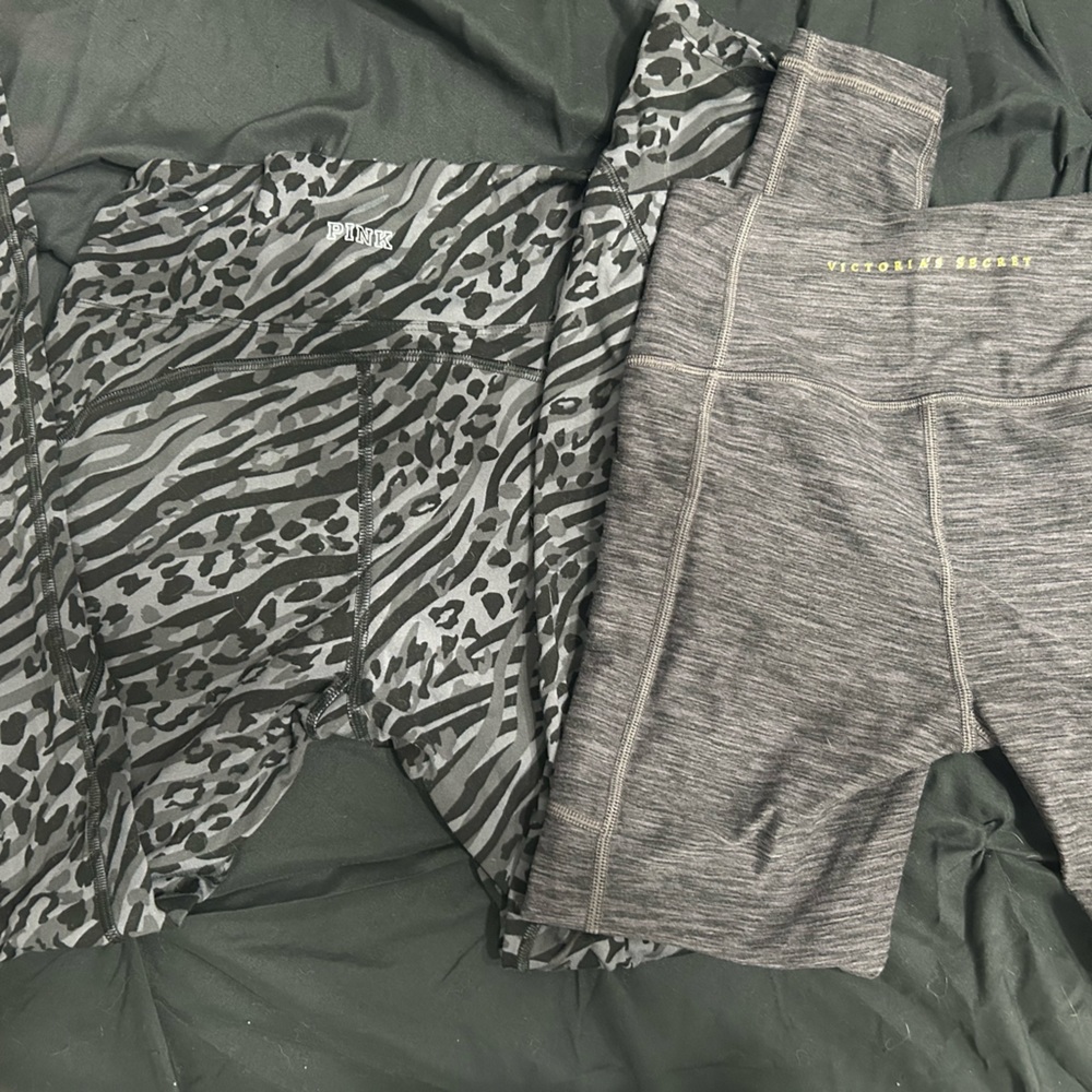 pink and victoria’s secret leggings